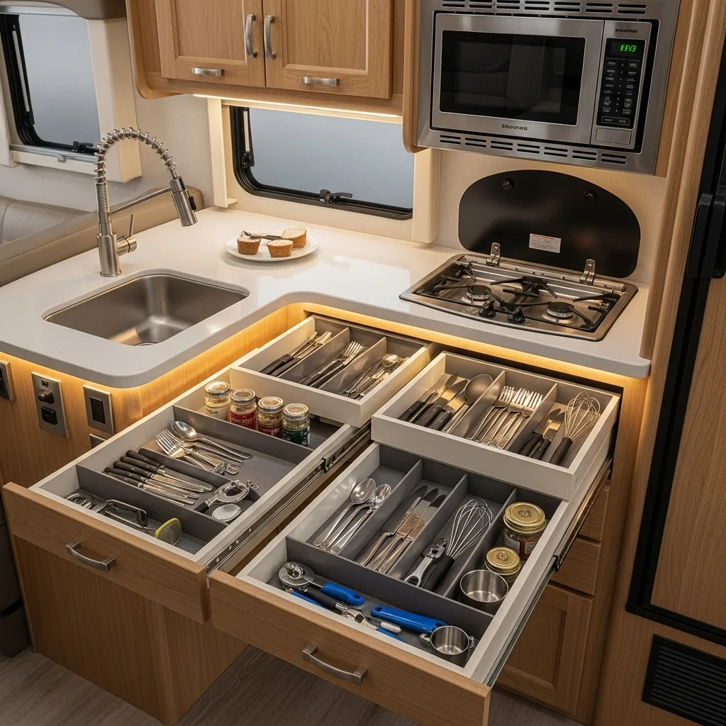 Sliding Drawer Organizers