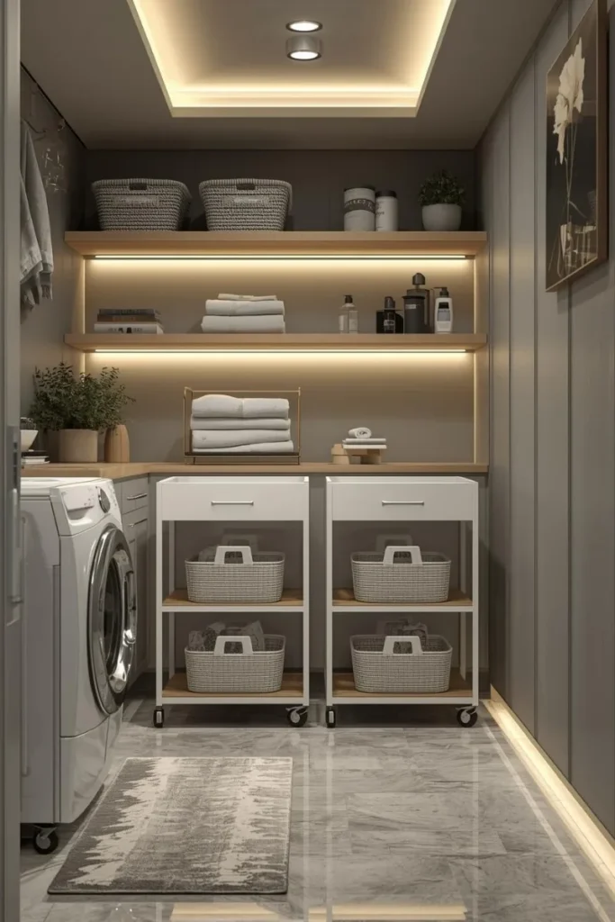 Slim Rolling Storage Carts