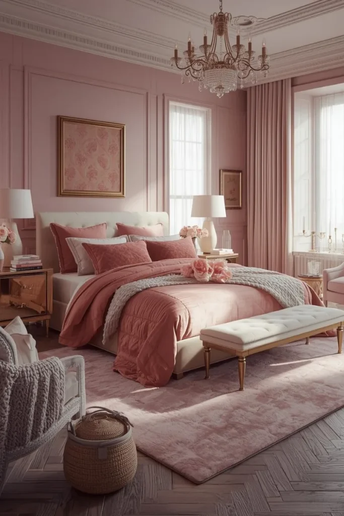 Soft Blush Walls for a Gentle Touch