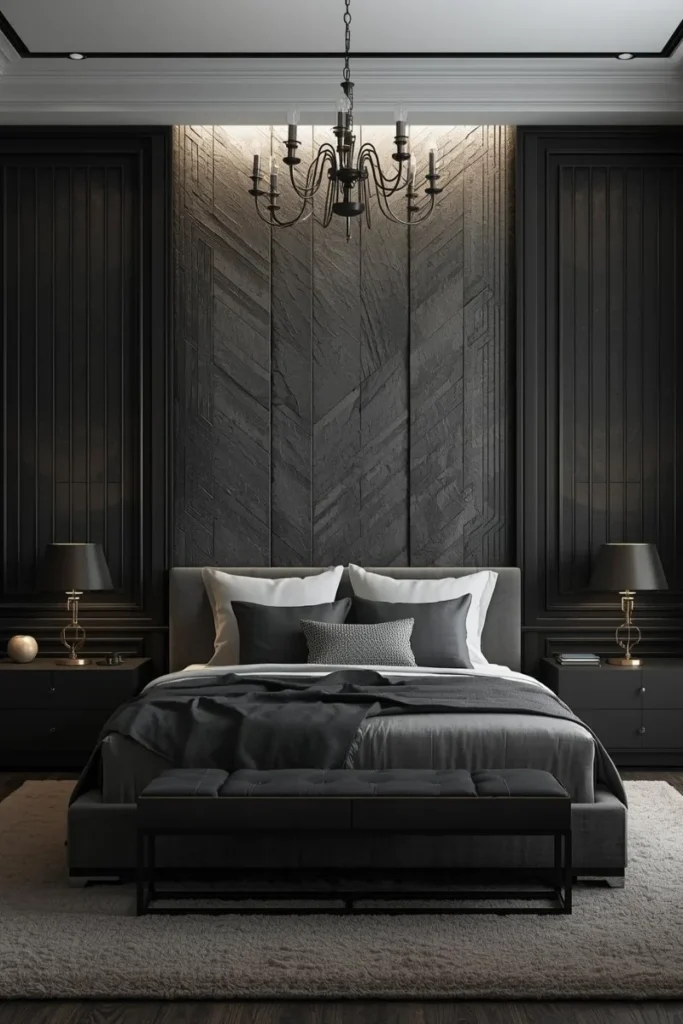 Textured Black Walls