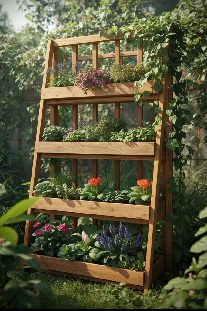  Tiered Trellis for Layered Planting