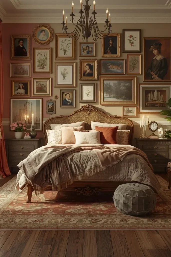 Vintage-Inspired Gallery Walls