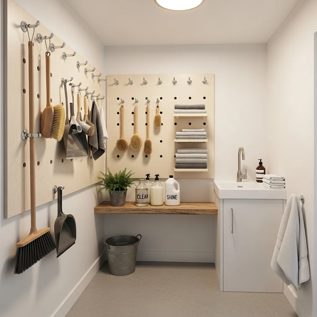 Wall Hooks and Pegboards for Maximum Organization