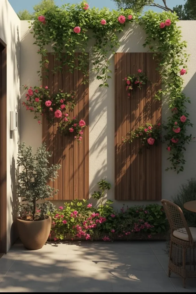  Wall-Mounted Trellis Panels