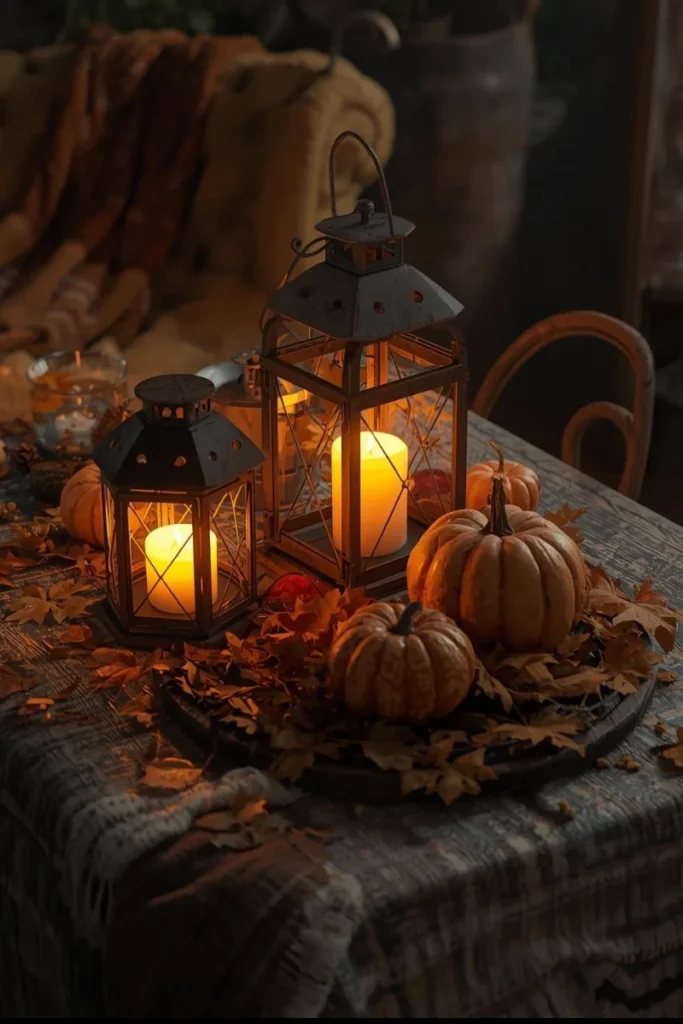 Warm Lighting with Candles and Lanterns