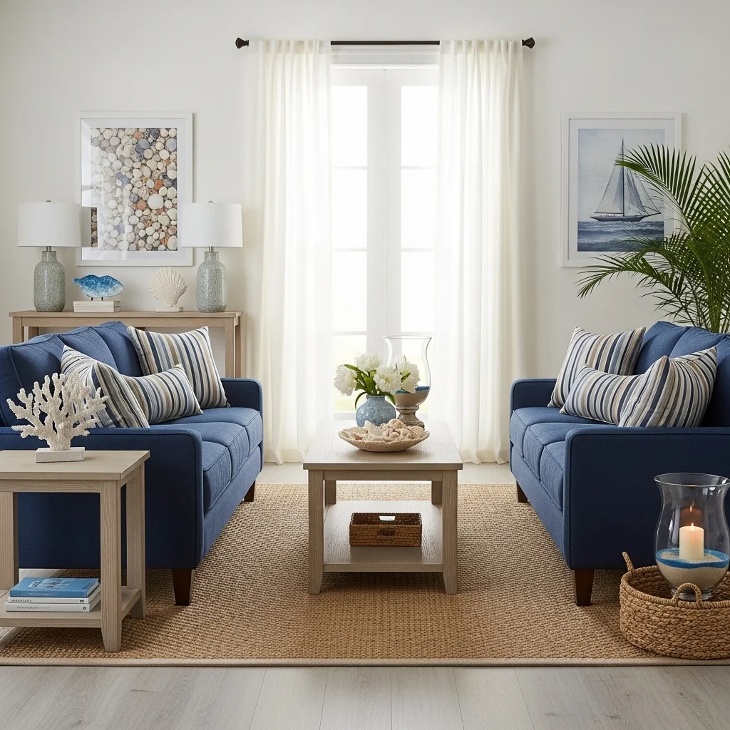 White and Blue for Fresh Contrast