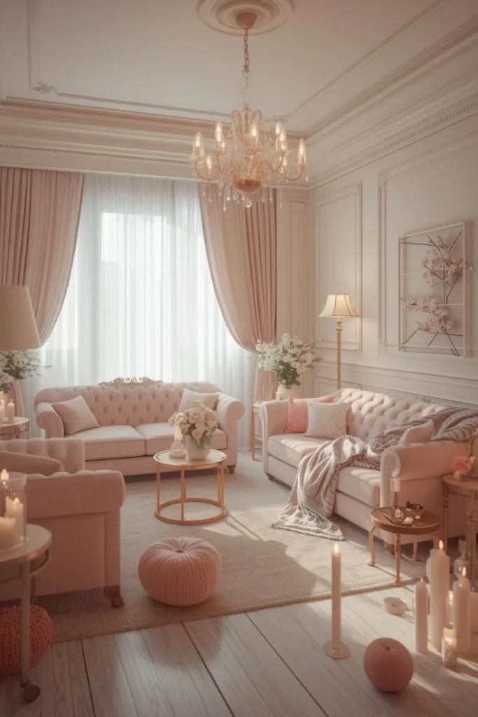 White and Pink for Soft Romance