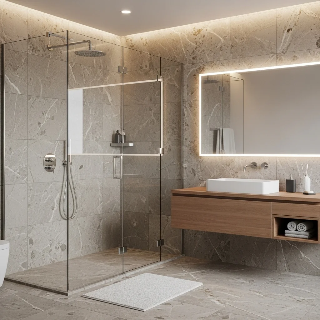  Add a Frameless Glass Shower Enclosure