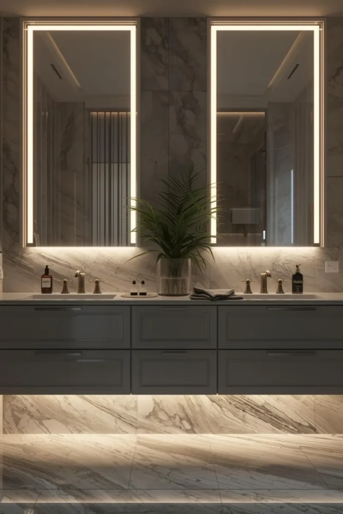 Bathroom Cabinets with Integrated Lighting