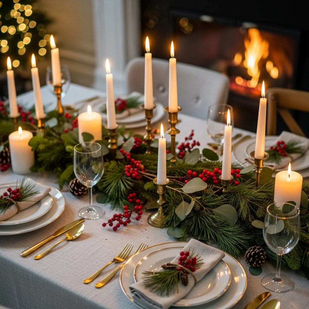 Berry and Pine Accents