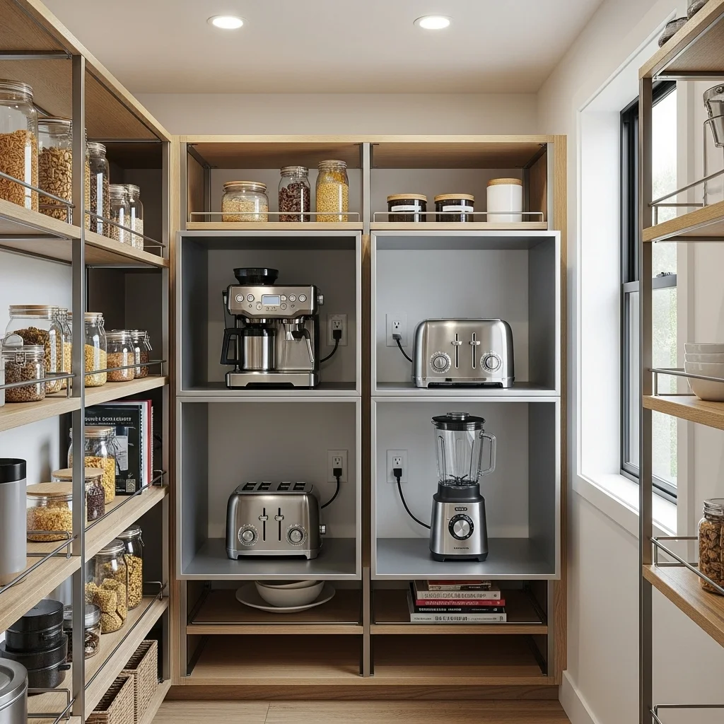 Built-In Appliance Stations for Convenience