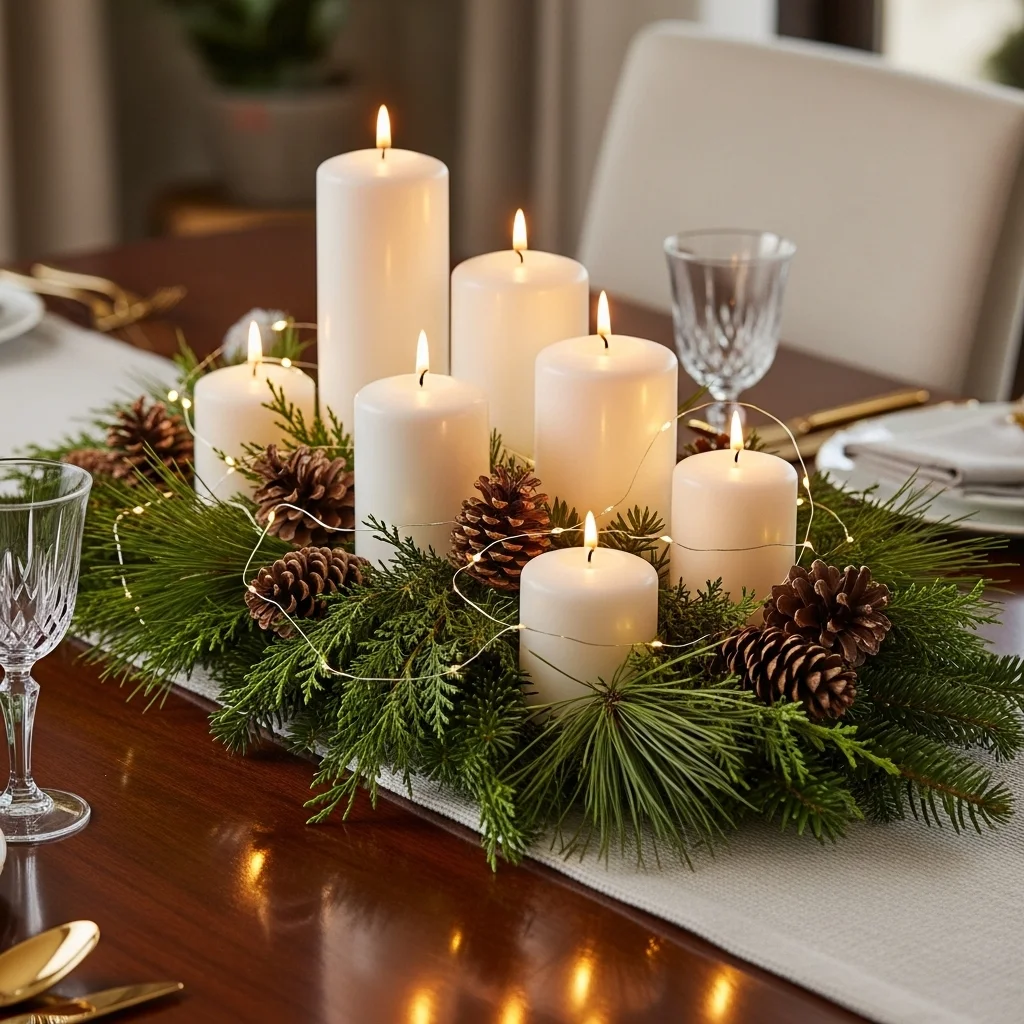 Candle Cluster Centerpiece