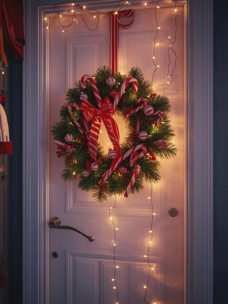 Candy Cane Wreath