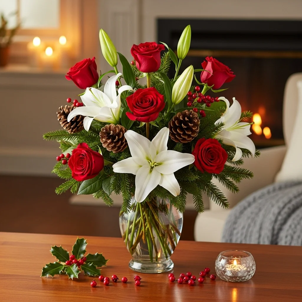 Classic Red and White Bouquet