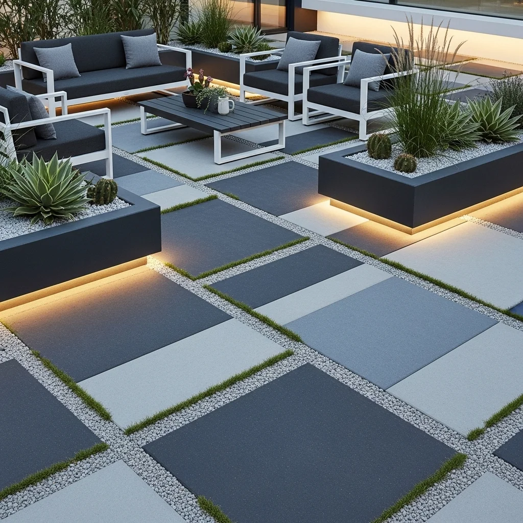Concrete Pavers for a Modular Look