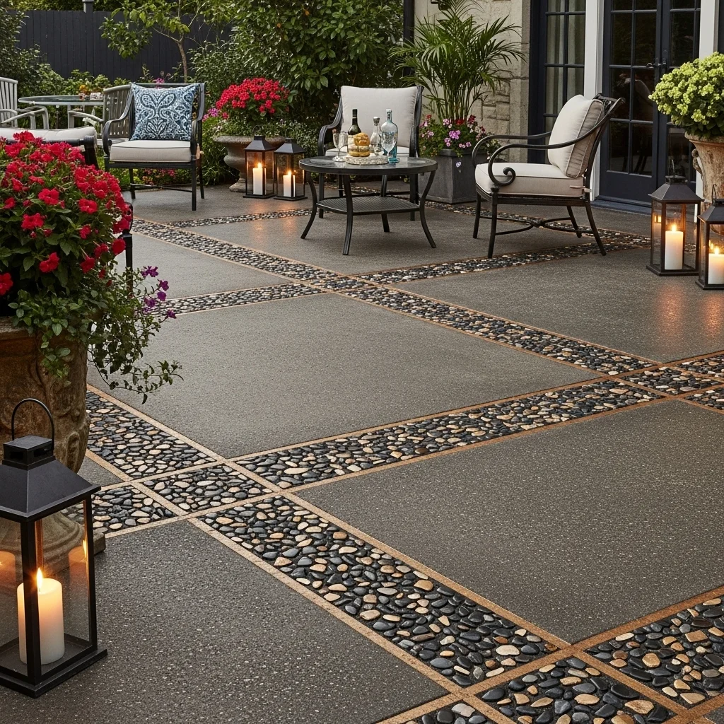  Concrete with Decorative Inlays