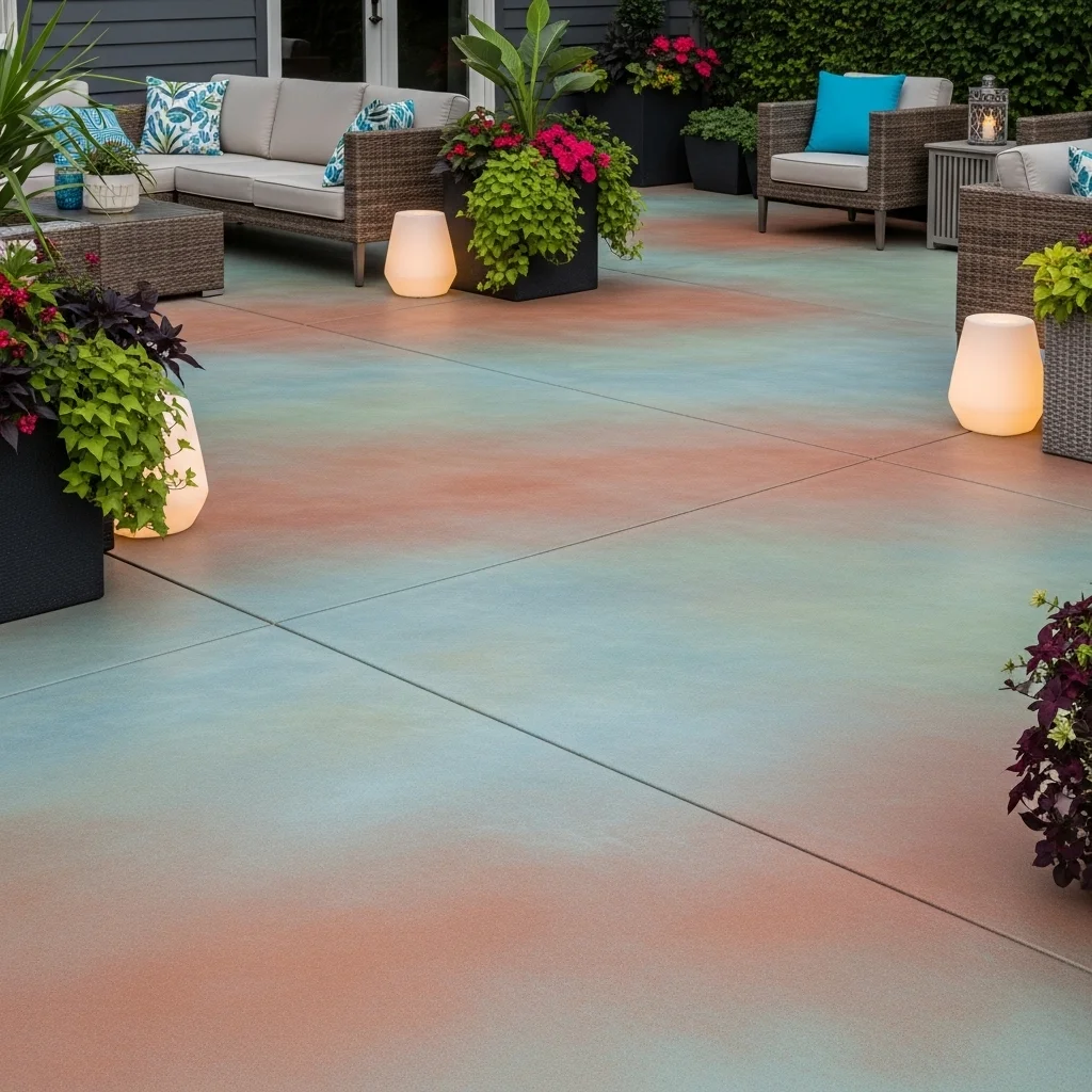 Concrete with a Color Wash