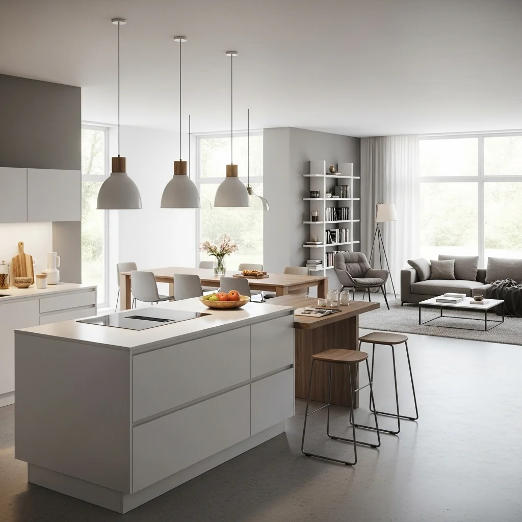  Create Defined Zones for Cooking, Dining, and Relaxation