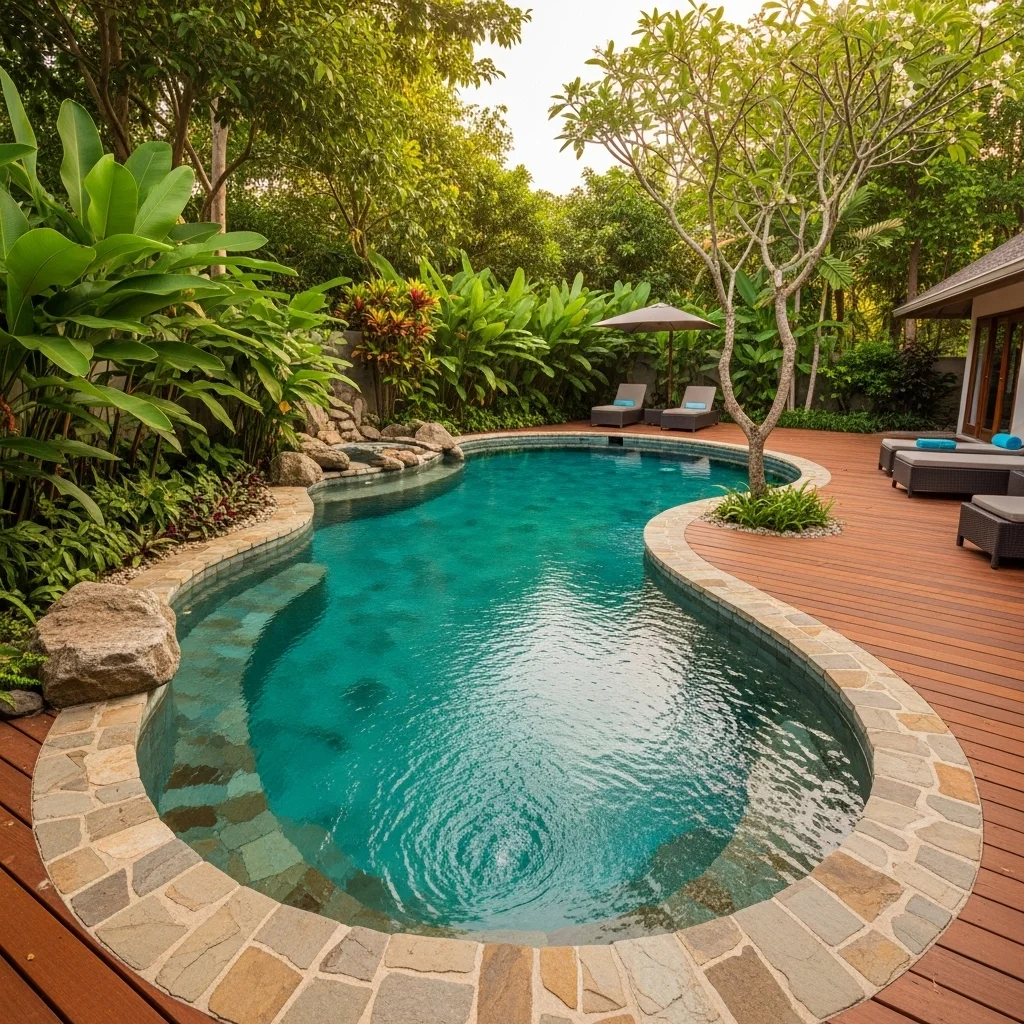 Curved Freeform Plunge Pool