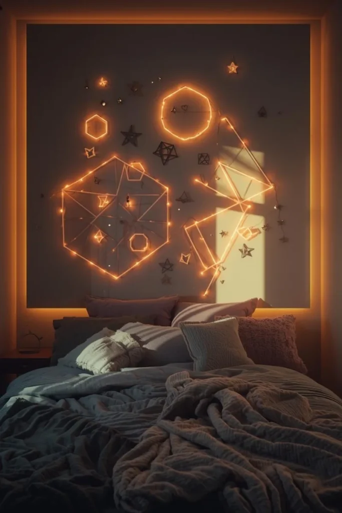 DIY Lighted Wall Art