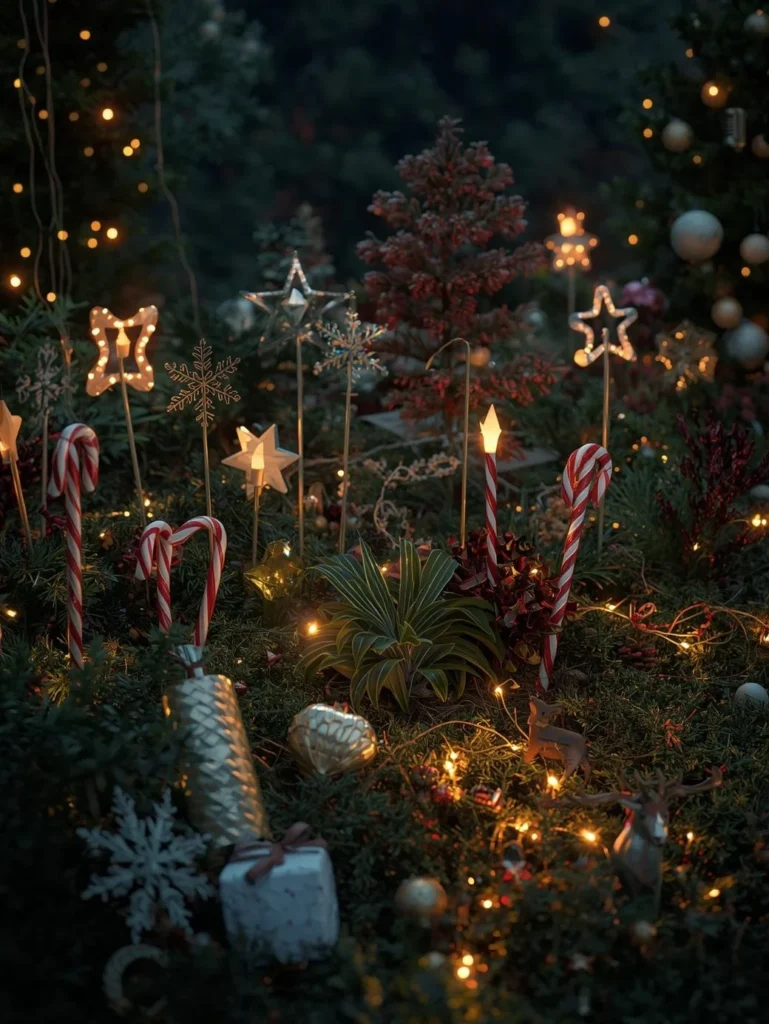 Festive Garden Stakes and Ornaments