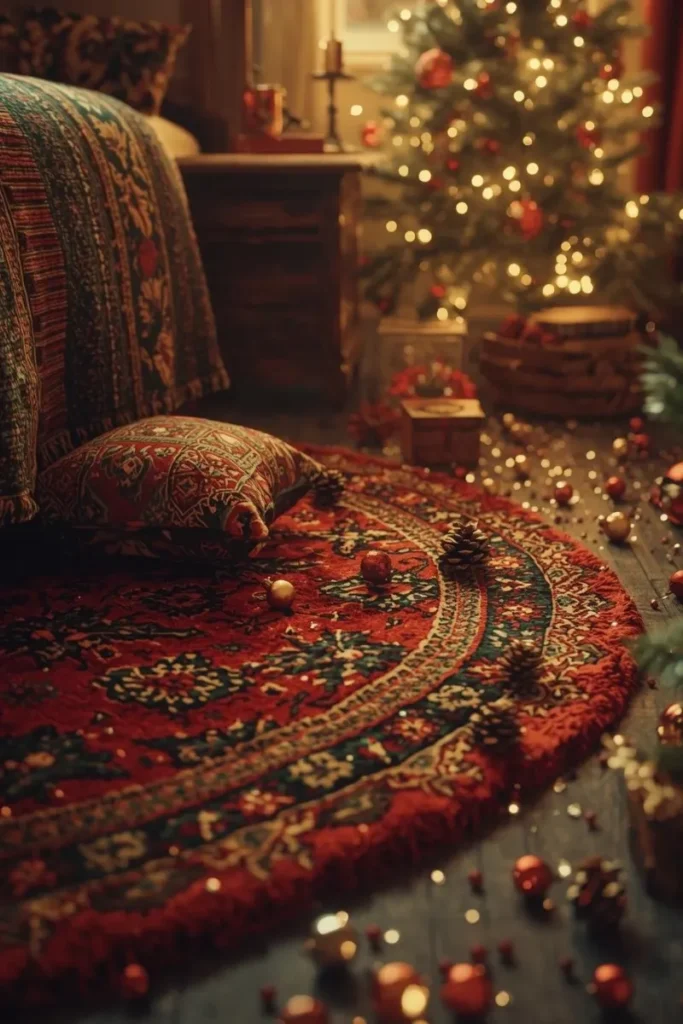 Festive Rugs and Floor Accents