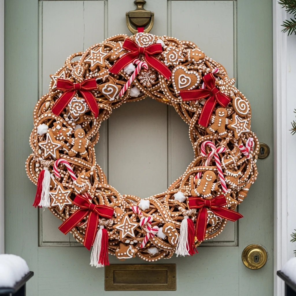  Gingerbread-Inspired Wreath
