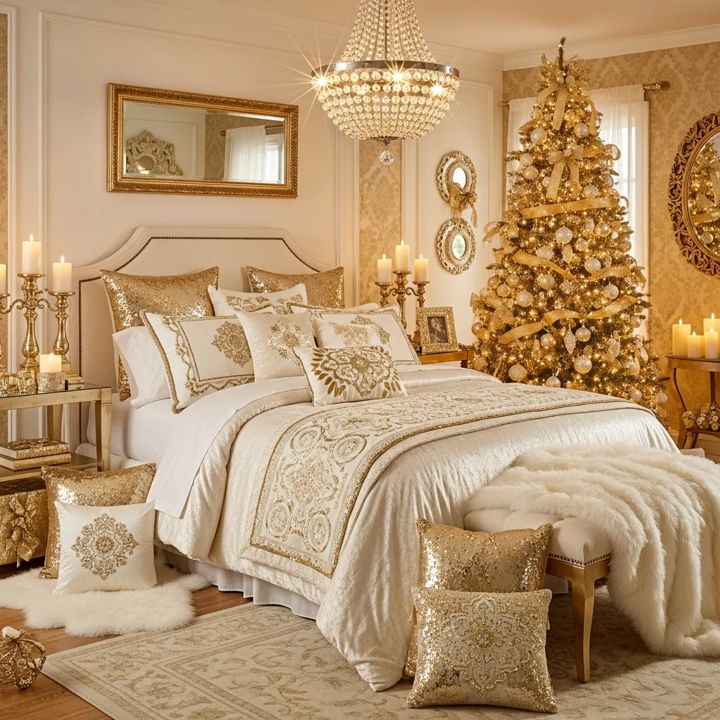 Glamorous Gold and Cream Decor
