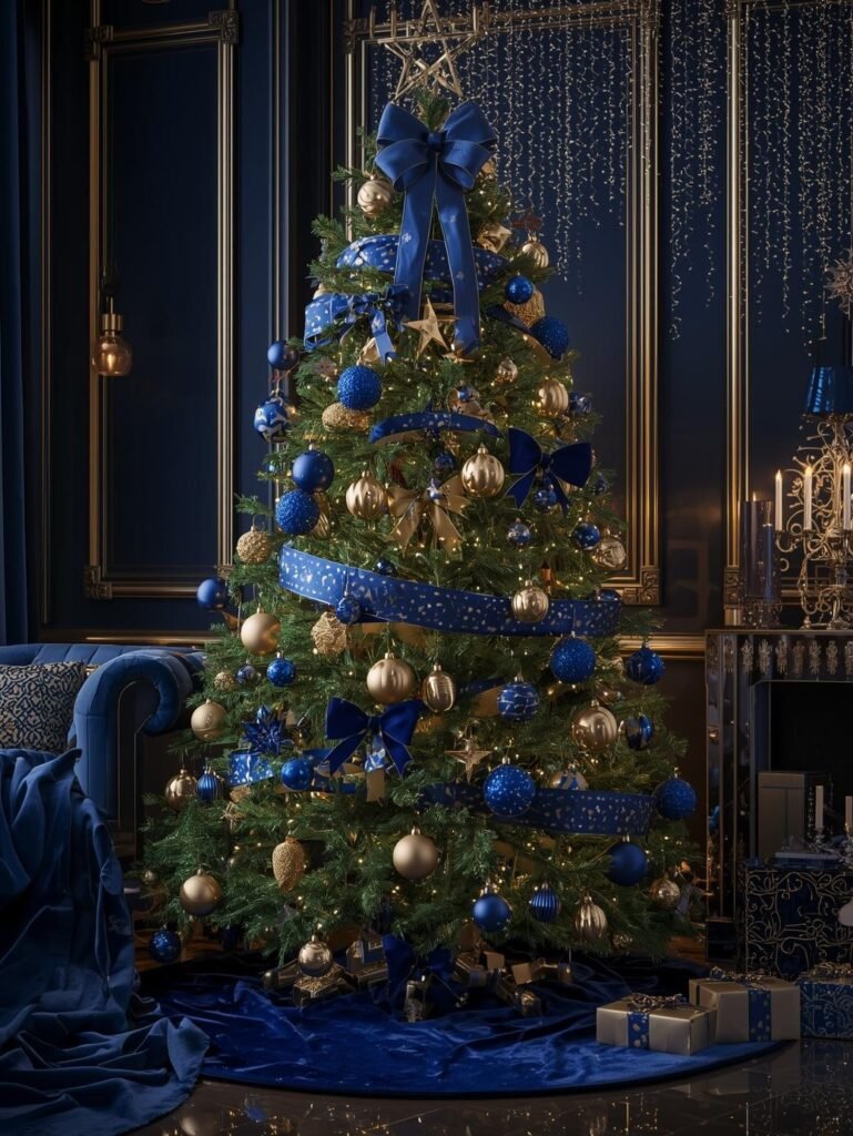 Gold & Blue Contrast