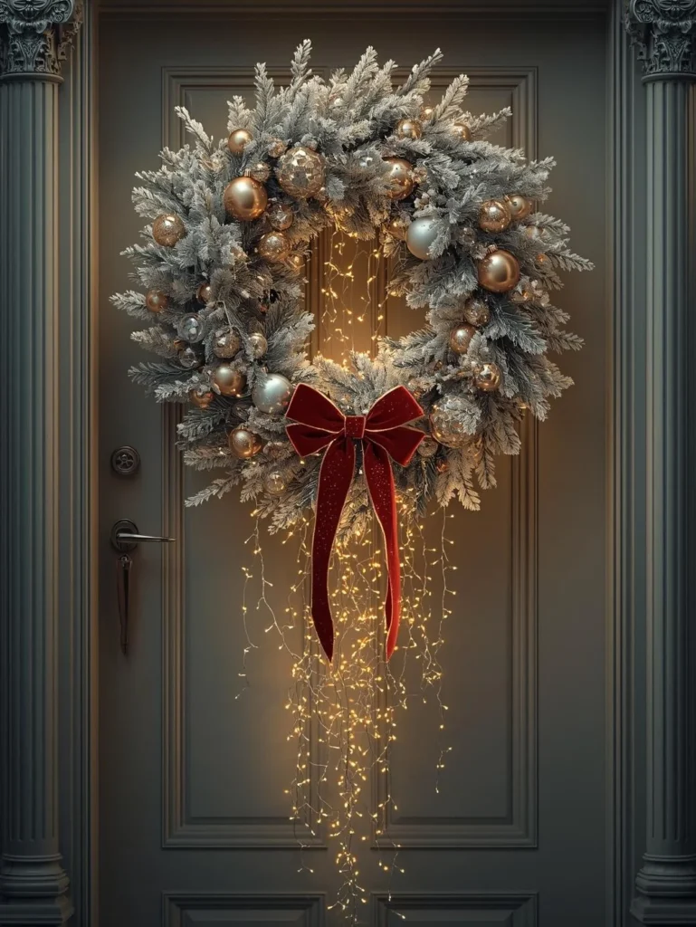 Gold & White Glam Wreath