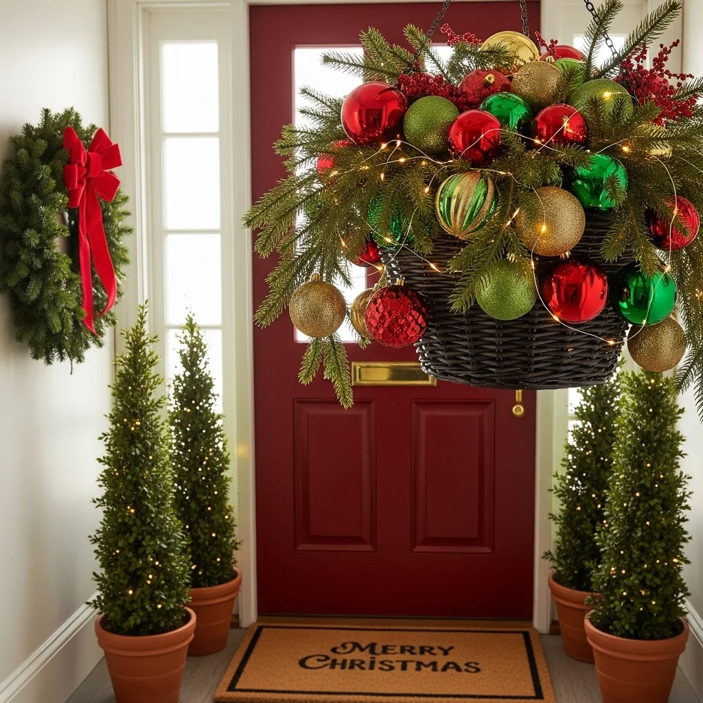  Hanging Basket of Ornaments