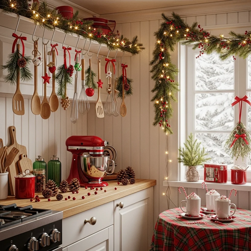  Hanging Christmas Utensils Display