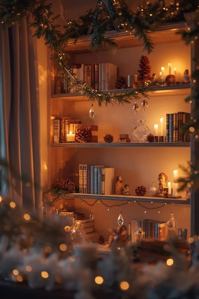 Holiday-Themed Shelves and Book Displays