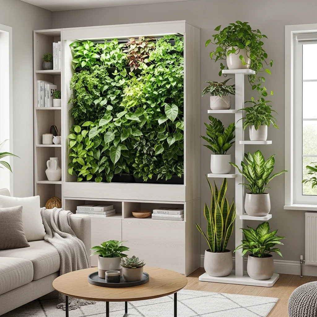 Incorporate Vertical Gardens or Indoor Plants