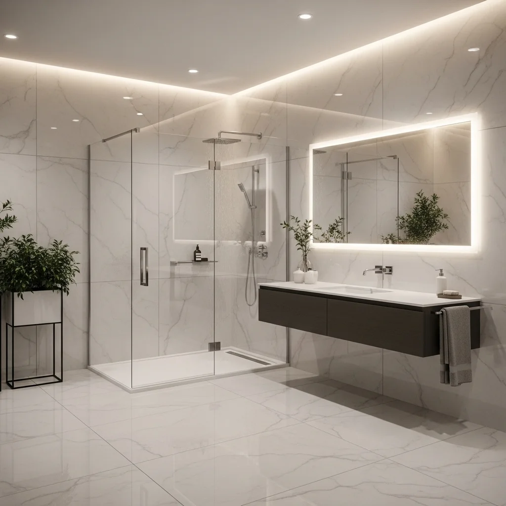  Install Floor-to-Ceiling Tile for a Luxe Look