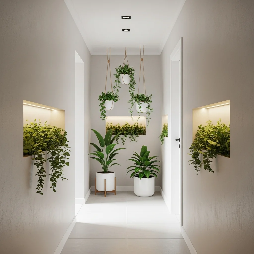 Integrate Indoor Plants for Freshness and Color