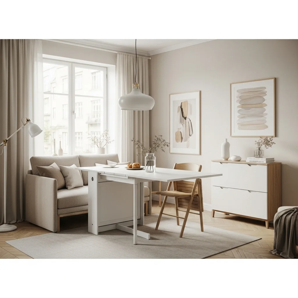  Invest in Foldable or Extendable Furniture