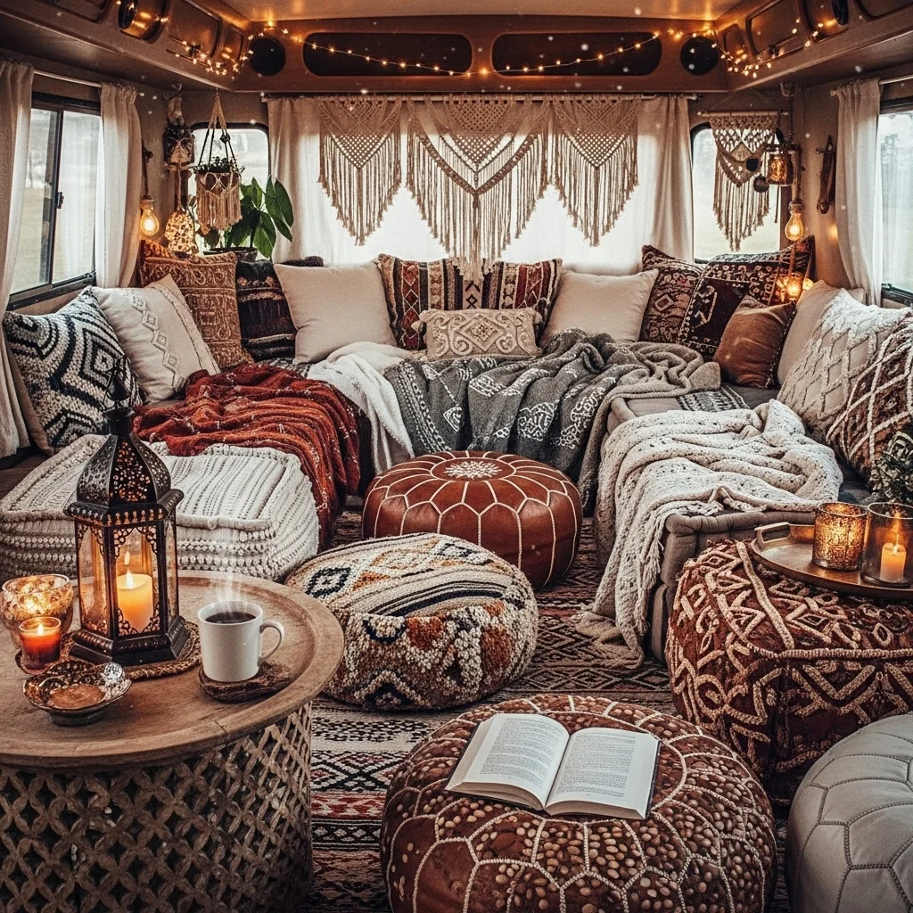 . Low Seating with Floor Cushions