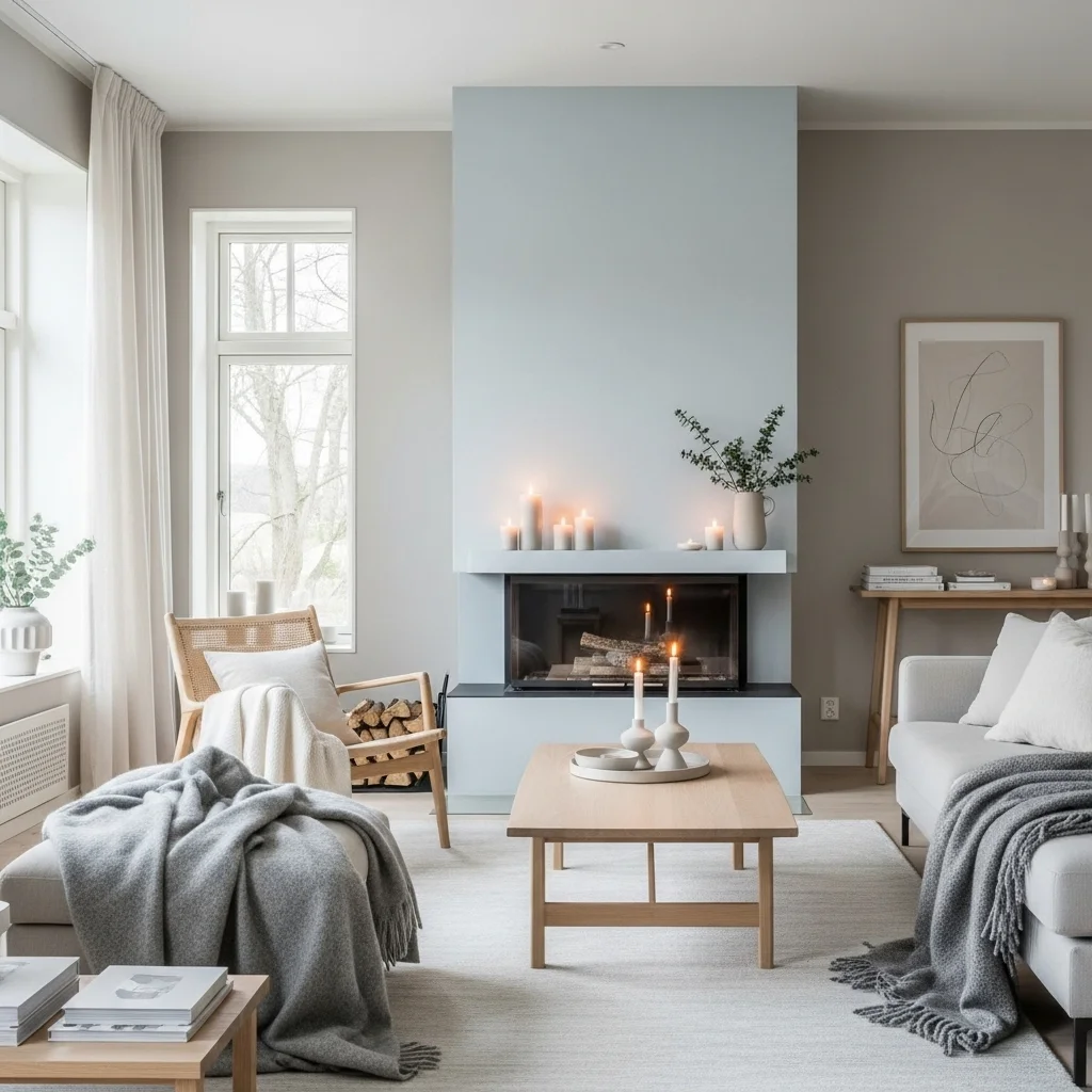  Minimalist Scandinavian Fireplace Decor
