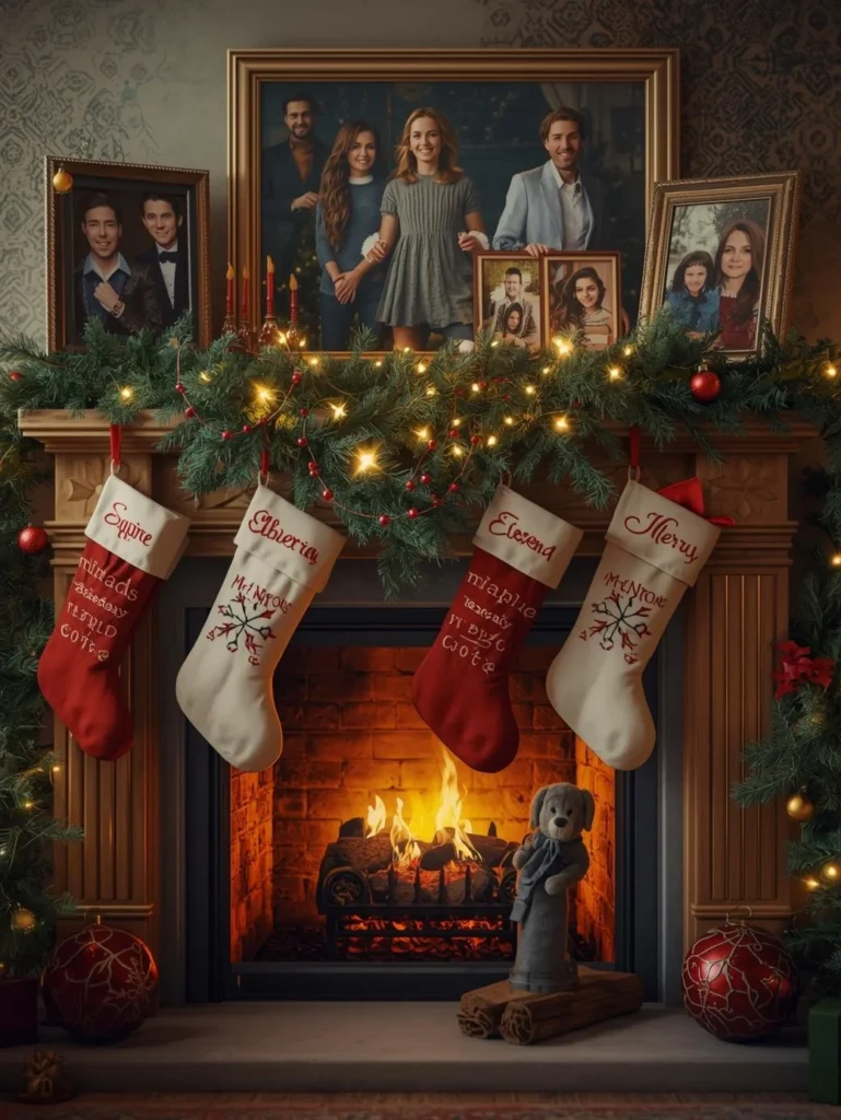 Personalized Family Christmas Mantle