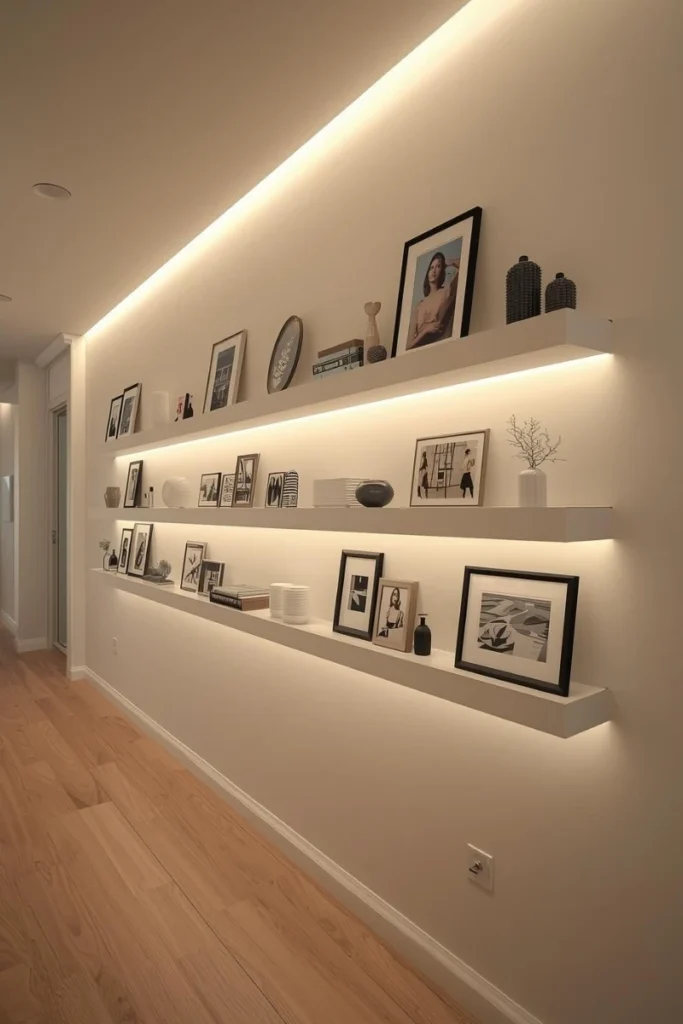  Picture Ledges in Hallways