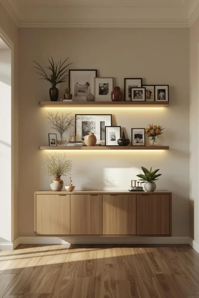 Picture Ledges in the Entryway