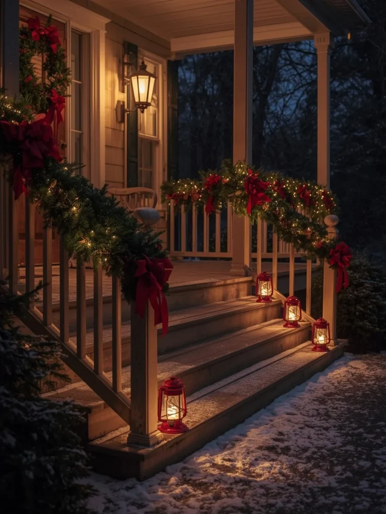 Red and White Lantern Display