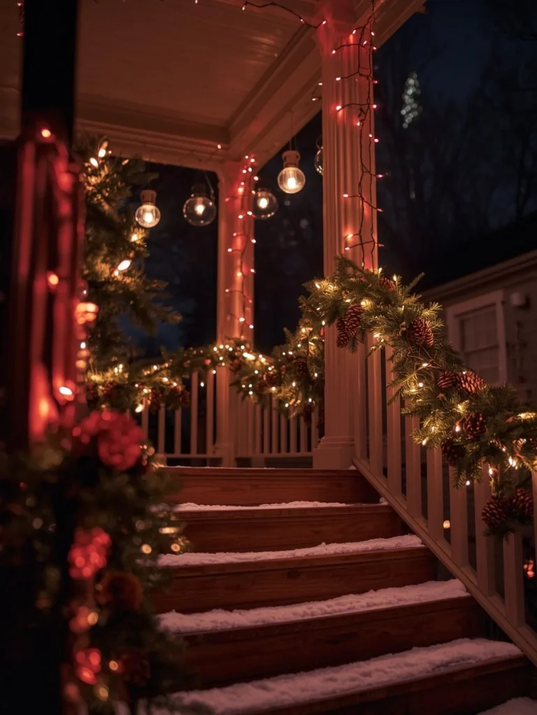 Red and White Pathway Lights