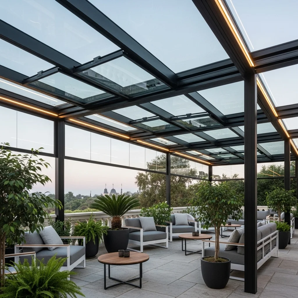  Retractable Glass Roof