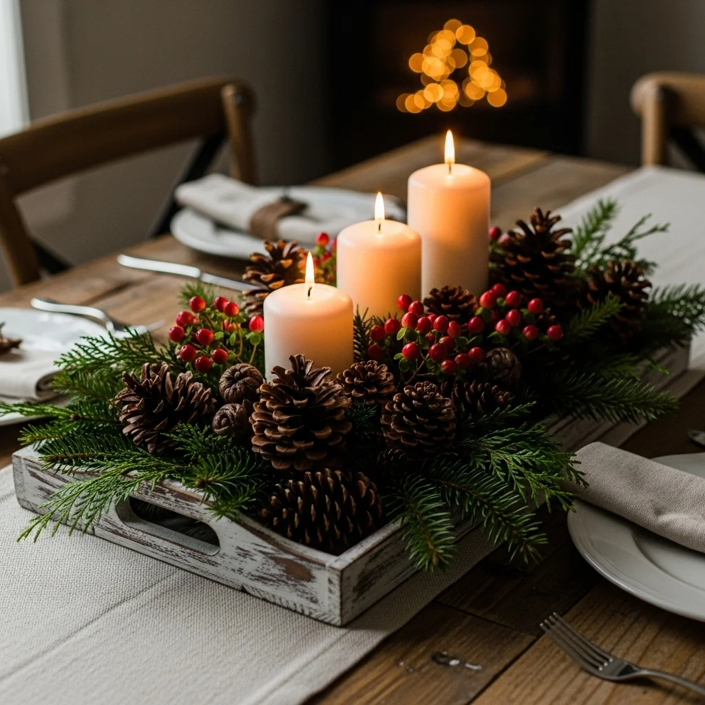Rustic Wooden Tray Display