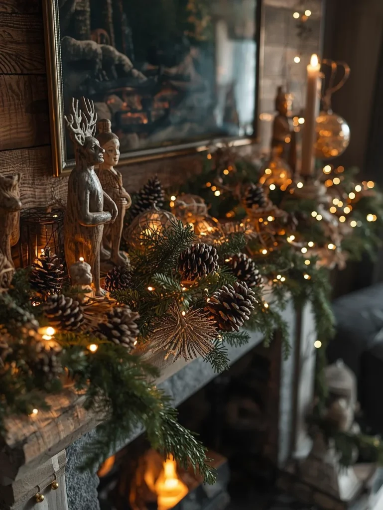  Rustic Woodland Mantle