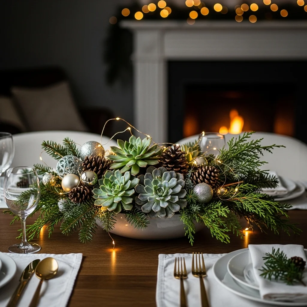 Seasonal Succulent Display