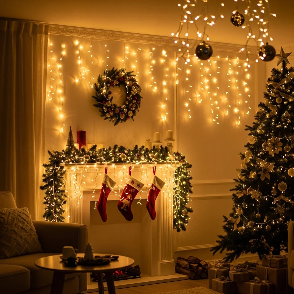  Twinkling String Lights Around the Room