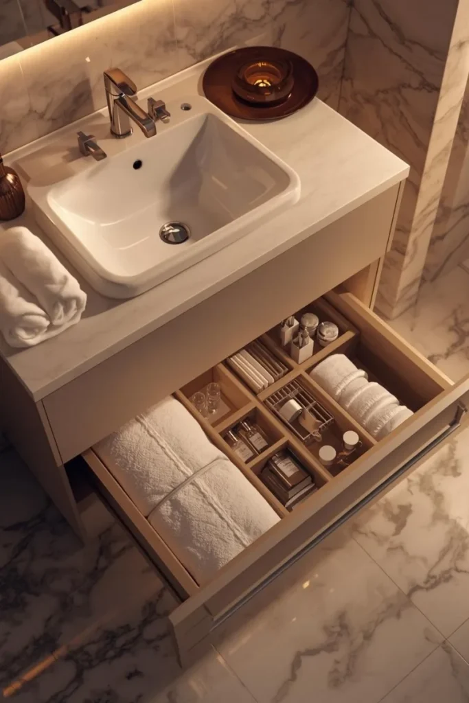 Under-Sink Storage Cabinets with Drawers